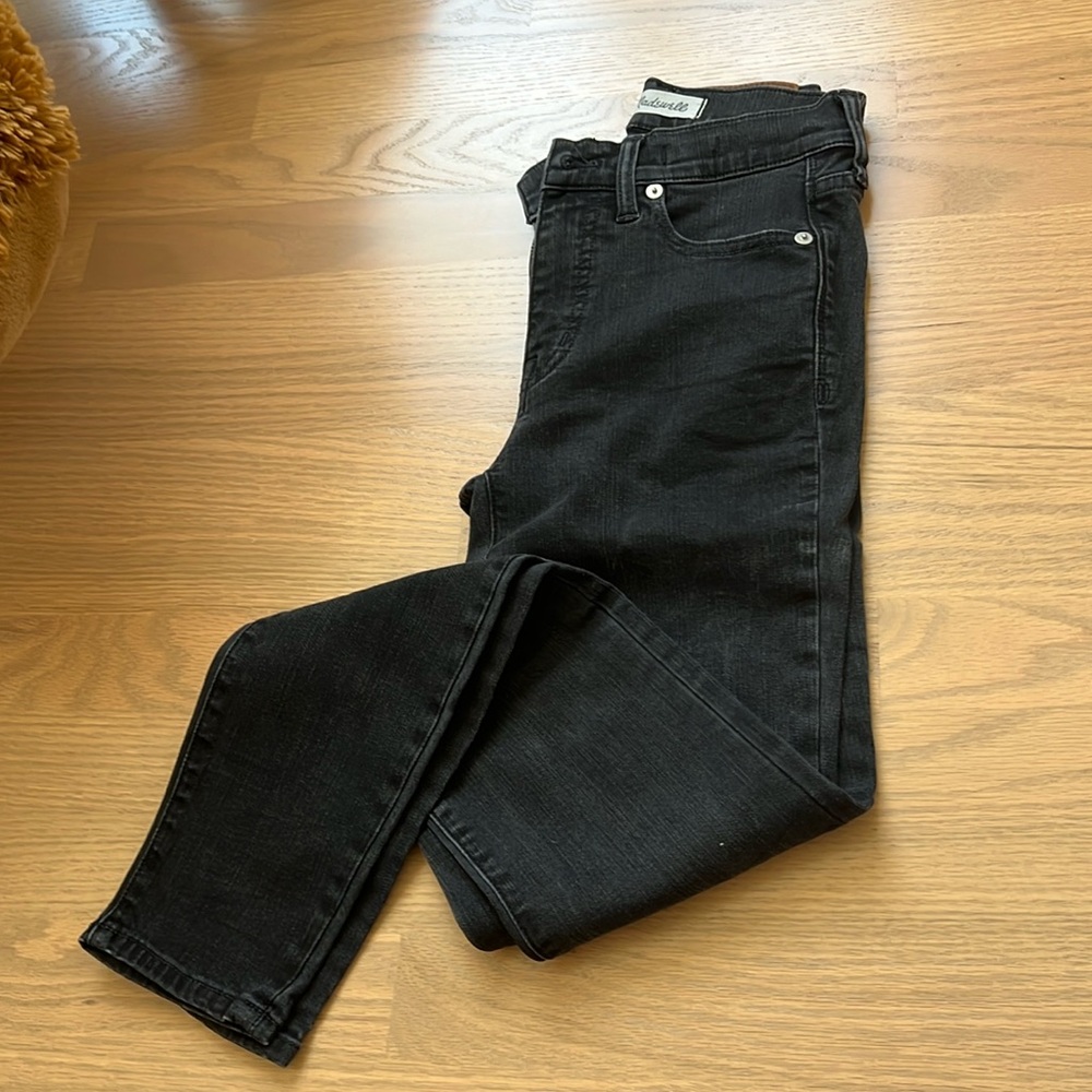 Madewell 9” high rise skinny jeans - black - 24